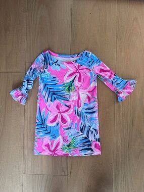 Girls Lilly Pulitzer Size S (4-5) Long Sleeve Dress